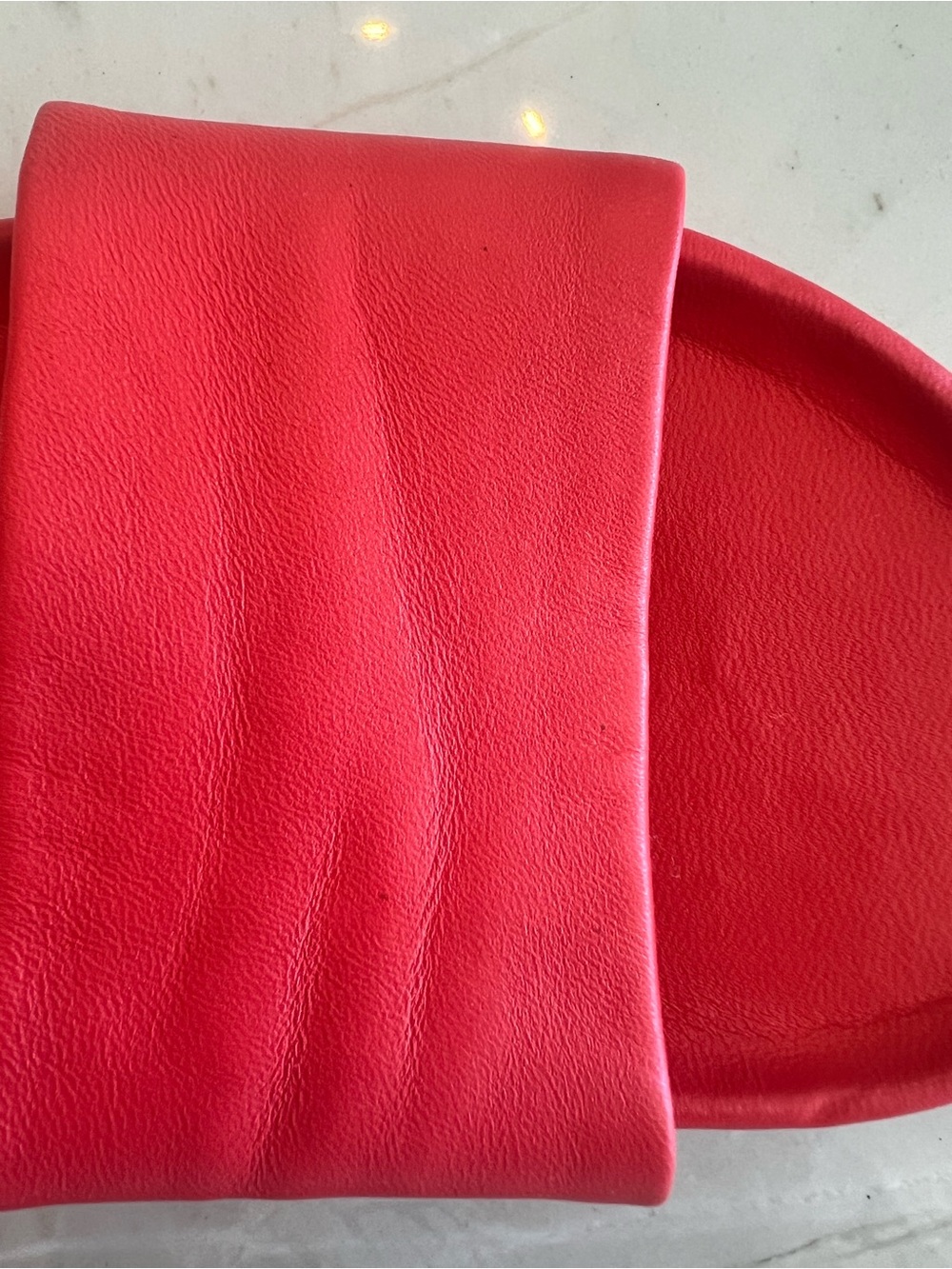 Beek Cherry Red Slide Sandals - Women's Slip-On Slides - Picture 6 of 10